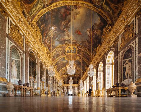 Hall Of Mirrors Palace Versailles Paris Interior Ornate Travel Destination