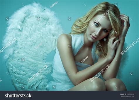 Beautiful Blonde Angel Stock Photo 126000818 Shutterstock