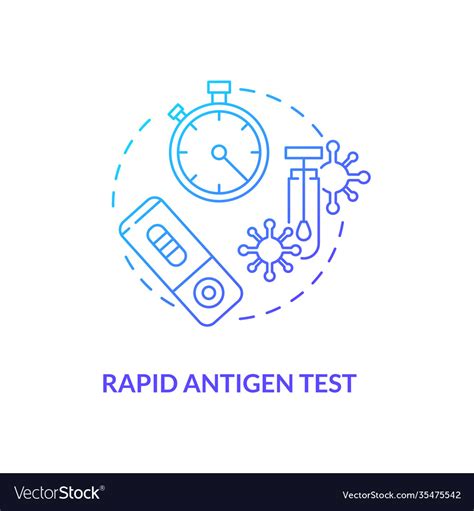 Rapid Antigen Test Concept Icon Royalty Free Vector Image