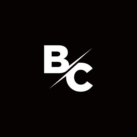 Bc Logo Letter Monogram Slash With Modern Logo Designs Template Vector Art At Vecteezy