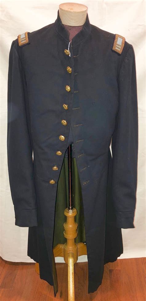 Fine Original Civil War Union Officers Frock Coat Perry Adams Antiques