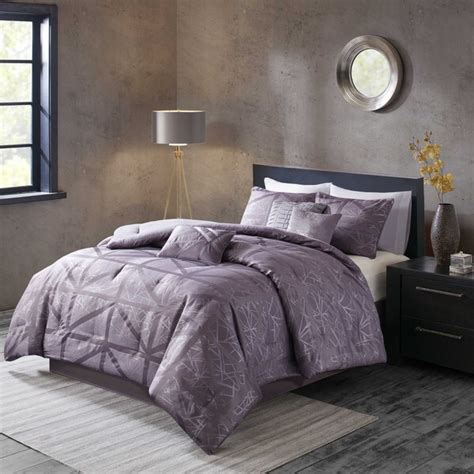 Shop Madison Park Nico Purple Comforter 7 Piece Set Overstock 12269080