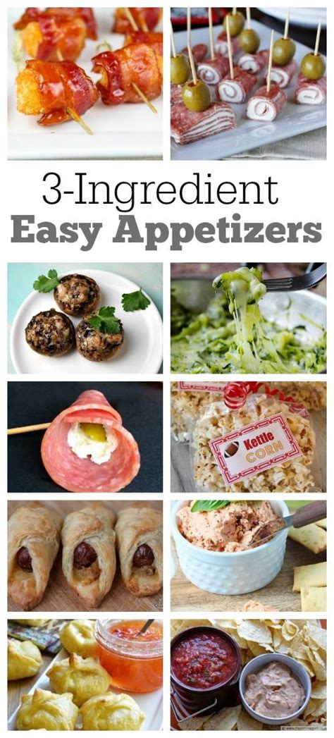 Easy 3 Ingredient Appetizers Perfect For Parties Appetizer Recipes