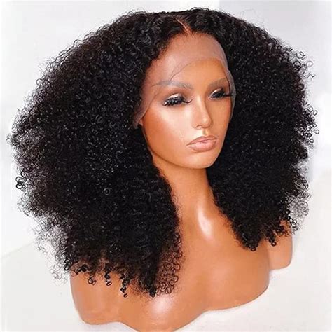 Amazon Msgem X Kinky Curly Transparent Lace Front Wigs Human