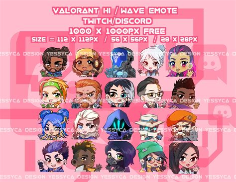 Discord Emotes, Viper, Chamber, Skye, Twitch, Streamers, Extract