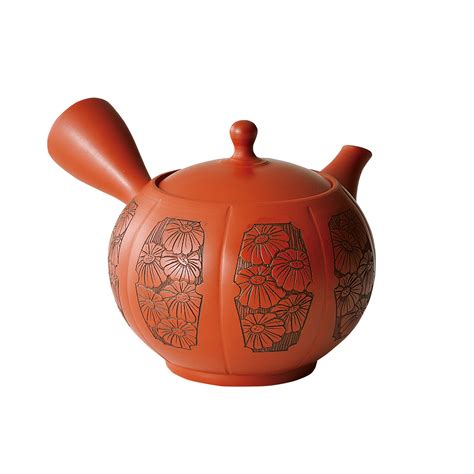 Premium Tokoname Pottery Mum Japanese Kyusu Tea Pot 250cc Ceramic