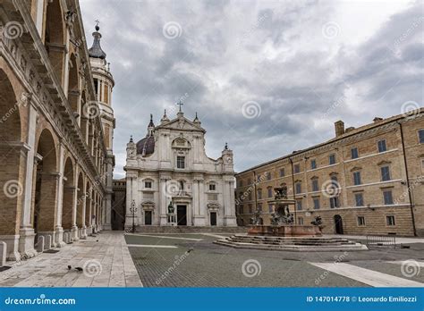 Italy Loreto Perspective Photo Of The Facade Stock Photo Image Of