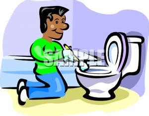 Cleaning bathroom vector clipart royalty free. A Man Cleaning a Toilet - Royalty Free Clipart Picture