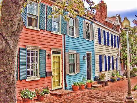 Georgetown Row House Digital Art By Doug Vance Fine Art America