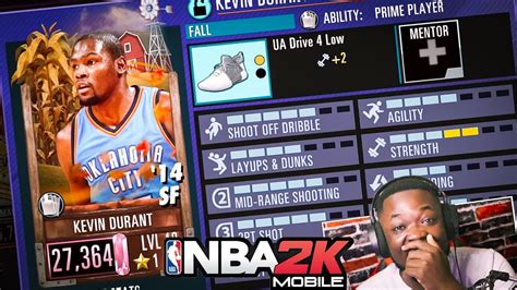 I Pulled Pink Diamond Kevin Durant In Nba 2k Mobile Fall Pack Opening