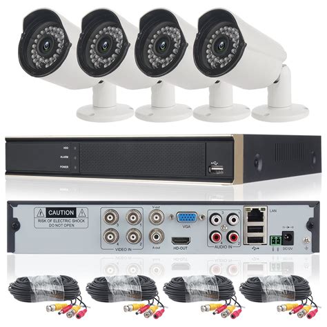 Did 4ch Ahd 720p Cctv Camera Security System With 4 Pcs Ip Outdoor Ir