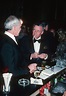 Johnny Carson and Frank Sinatra at a party for Ed McMahon, early 1980s ...