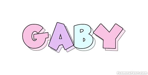 Gaby Logo Herramienta De Diseño De Nombres Gratis De Flaming Text