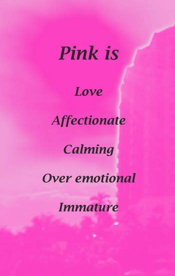 The Meaning Of The Color Pink Psychology Meaning Color Psychology
