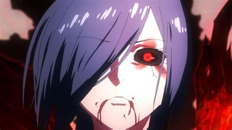 Tbh i don't know what happened to touka. Tokyo Ghoul-05-touka-ghoul-black Red Eyes-blood-tr by ...