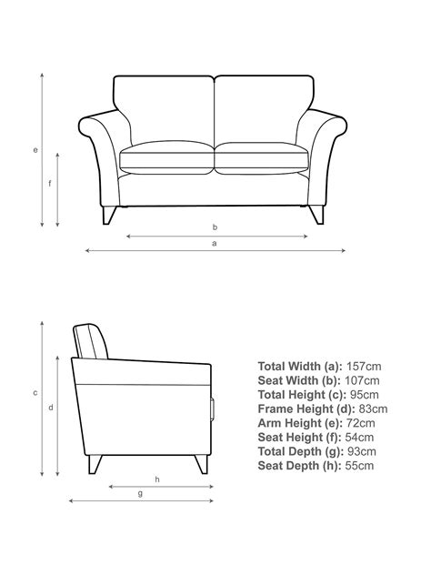 2 Seater Sofa Measurements Baci Living Room