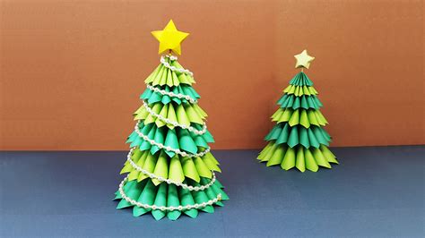 Colors Paper How To Make A Beautiful 3d Paper Christmas Tree Amazing