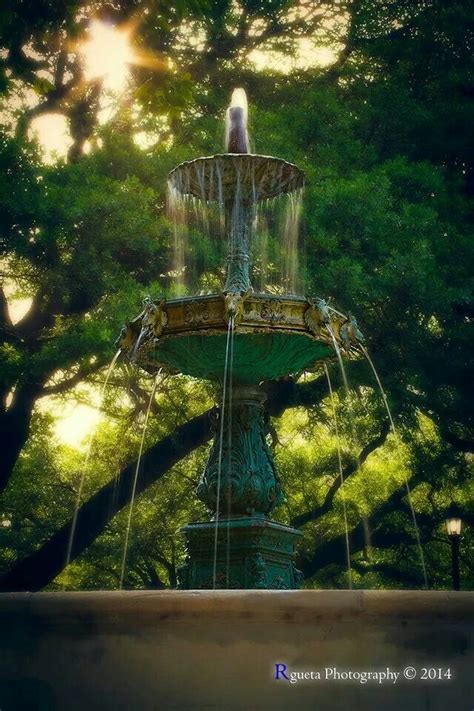 Scanian Fountain Sam Houston Park In Downtown Houston Photo By Angel