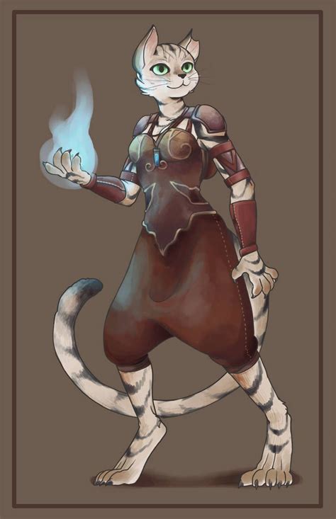 Magic Tabaxi By Deiface Dungeons And Dragons Characters Fantasy