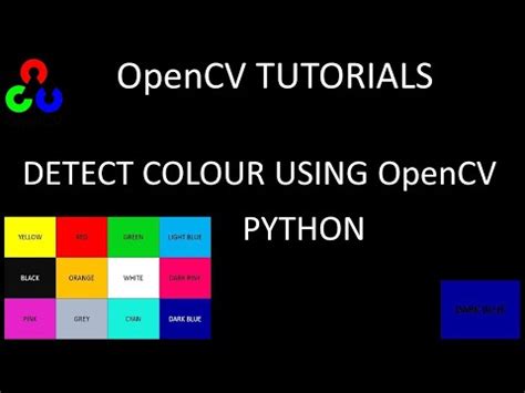 Detecting Colour In An Image Using Opencv And Python Youtube