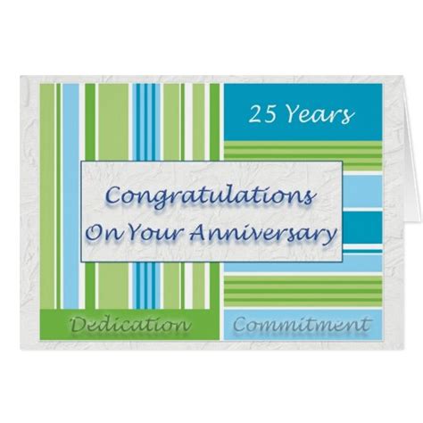 Employee 25th Anniversary Card Zazzle