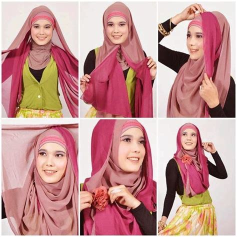 6 Langkah Cara Memakai Hijab Pashmina Tips Hijab Modern