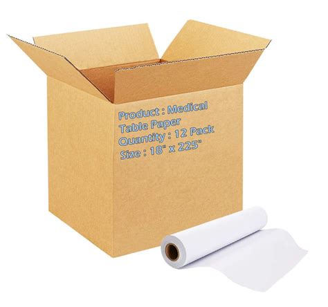 White Medical Table Paper 12 Rolls Of Exam Table Paper 18 Inch X 225