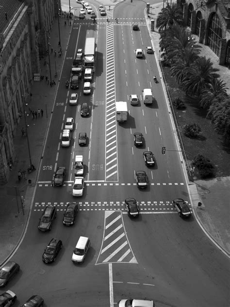 Free Images Black And White Road Traffic Street Highway City
