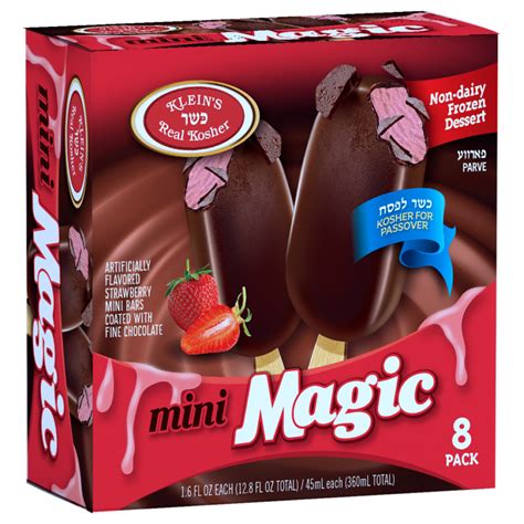 Mini Magic Pops Strawberry Kosher Ice Cream