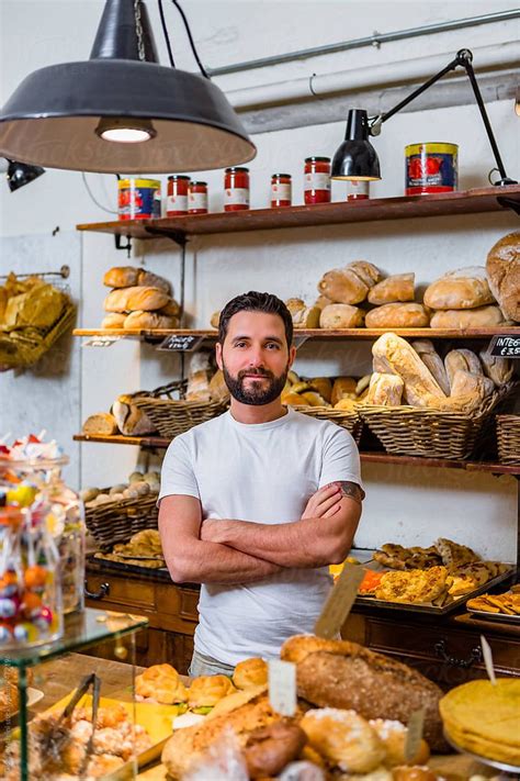 Portrait Of A Young Male Baker In An Artisan Bakery By Stocksy Contributor Giorgio Magini En