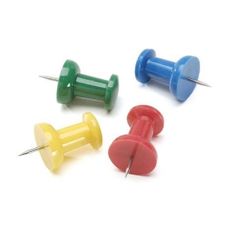 Push Pins Assorted Colours 50 Pack Junglelk