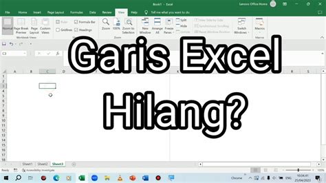 Mengatasi Garis Gridlines Garis Bantu Di Excel Yang Tidak Muncul