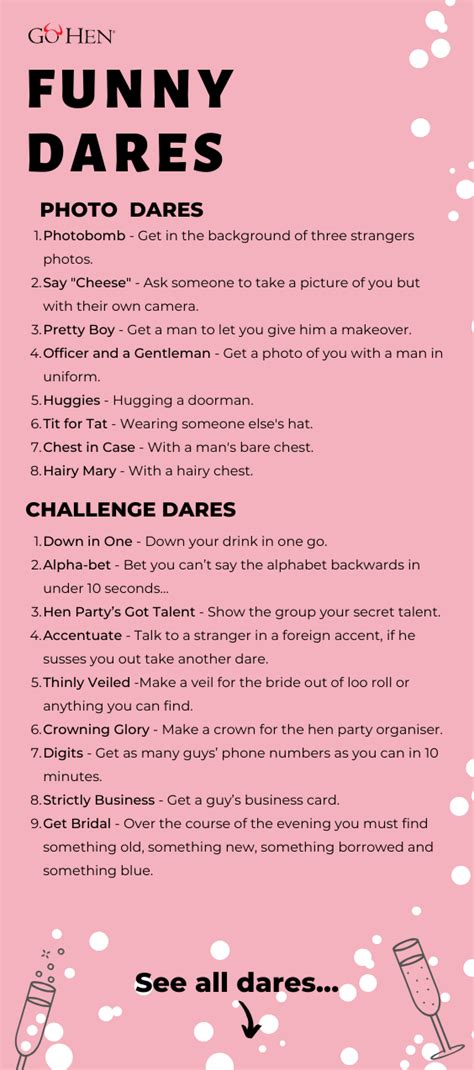 Dares Drinking Game Hen Party Dares Good Truth Or Dares Truth And Dare Truth