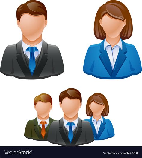 Business People Avatar Icon Royalty Free Vector Image