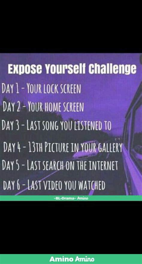 Expose Yourself Challenge Day 2 ~bl Drama~ Amino