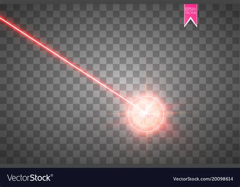 Abstract Red Laser Beam Laser Security Beam Vector Image