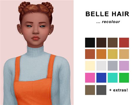 Pin By Лия On Ts4 Unisex Female Sims Hair Belle Hairstyle Sims 4