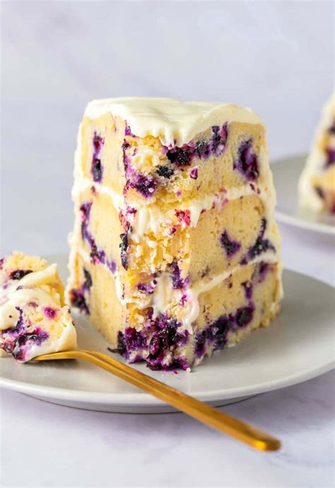 Easiest Lemon Blueberry Cake Recipe No Eggs Butter Or Milk