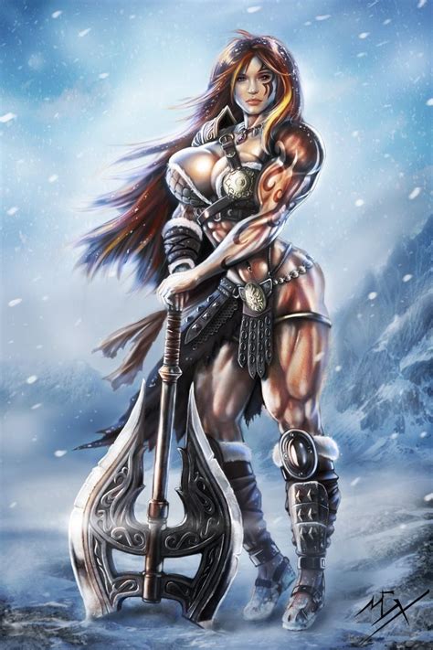 Girl With Weapon Fantasy Female Warrior Warrior Girl Warrior Woman