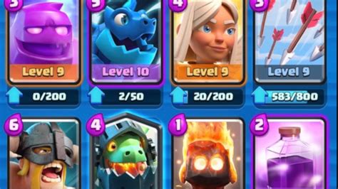 Deck Elixir Golem Clash Royale YouTube