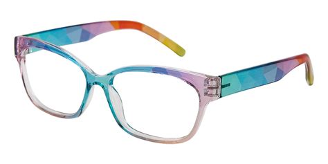 Glassesshop Rainbow Cat Eye Multicolor Eyeglasses Eyeglasses Optical Glasses Women Womens