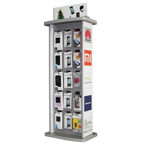 Custom Cellphone Accessories Floor Stand Mobile Phone Display Shelf Electronic Products Rack