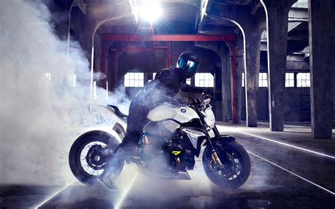 Download Wallpaper 1680x1050 Bmw Concept Roadster Motorcycle Smoke