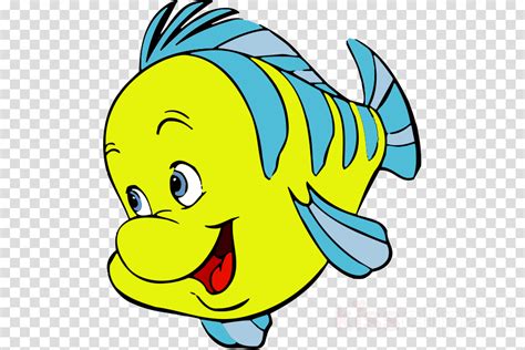 Flounder Little Mermaid Clipart Ariel Sebastian Mermaid Premier