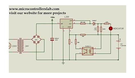 12 volt 1.3AH battery charger circuit diagram