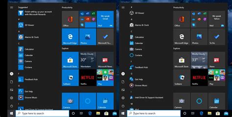 A Closer Look At Windows 10s New Start Menu Design