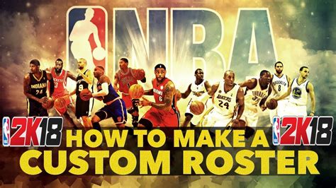 Nba 2k18 How To Make A Custom Roster In My League Ps4 Pro Youtube