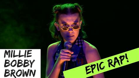 Millie Bobby Brown Raps Epic Stranger Things Recap Hollywire Youtube