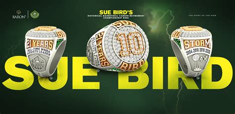 Exclusive Look At Sue Birds Historical Basketball Career Baron Rings