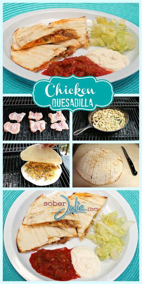 Simply tuck your favorite ingredients into a tortilla and pan fry until melted and crisp. Swimming and an Easy Chicken Recipe ~ Chicken Quesadilla # ...